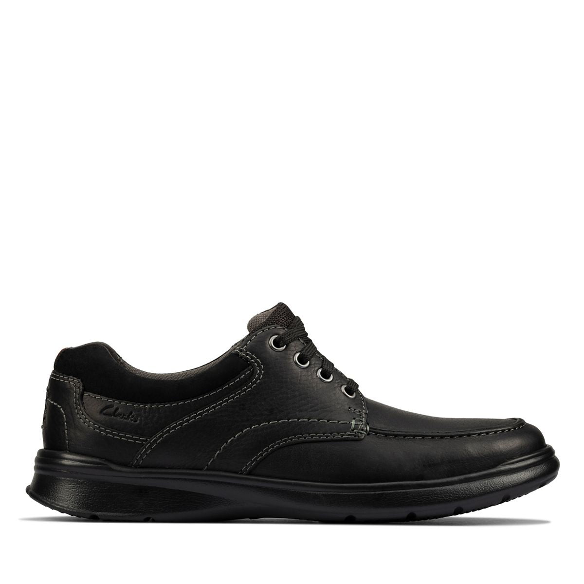 Clarks Men\'s Cotrell Edge Black Oiled Leather Oxford Shoes  Men 8.5 Clarks Cotrell Edge, Men main image 3